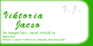 viktoria jacso business card
